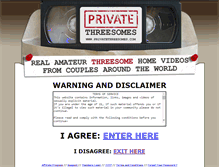 Tablet Screenshot of privatethreesomes.com